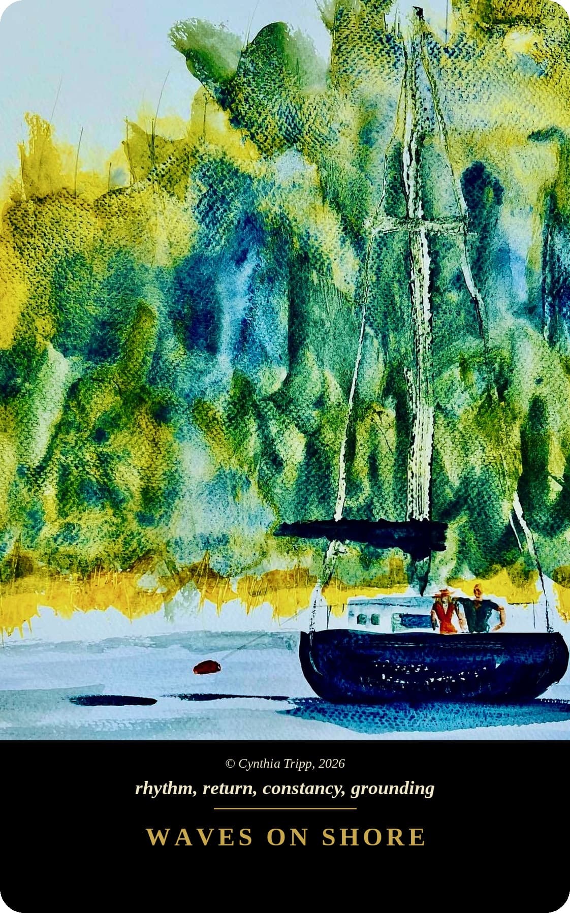 Waves on Shore — rhythm, return, constancy, grounding. Sound deck.